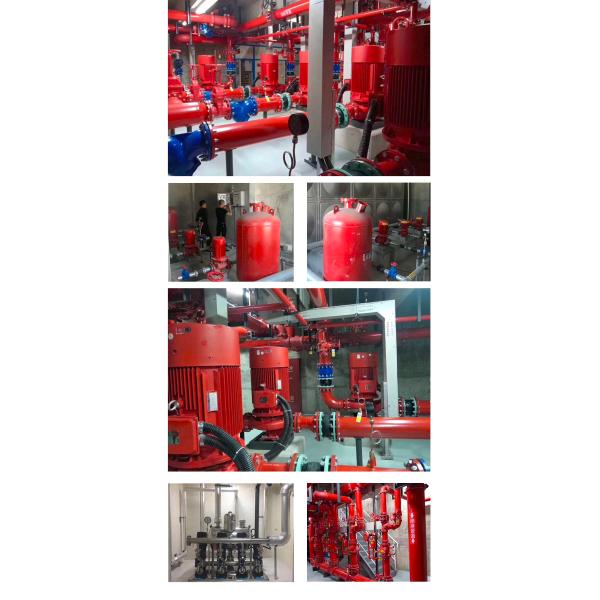 City Water Supply Horizontal Fire Fighting Pump Set With Control Cabinet