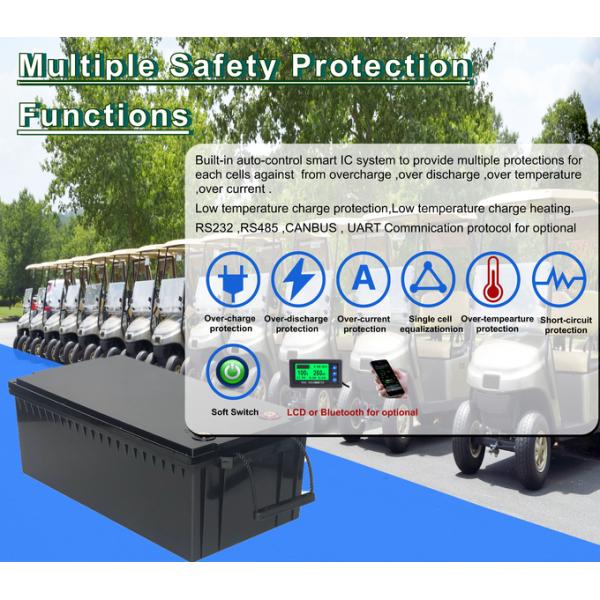 Облегченная батарея лития LiFePo4, батареи тележки гольфа 48V 100Ah 105Ah электрические
