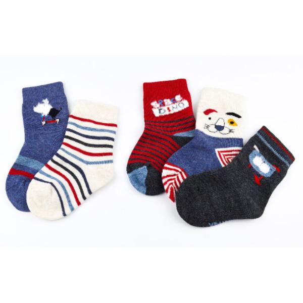 Cotton School Socks Asian Boy Colorful Socks Girl Jacquard Crew Sock