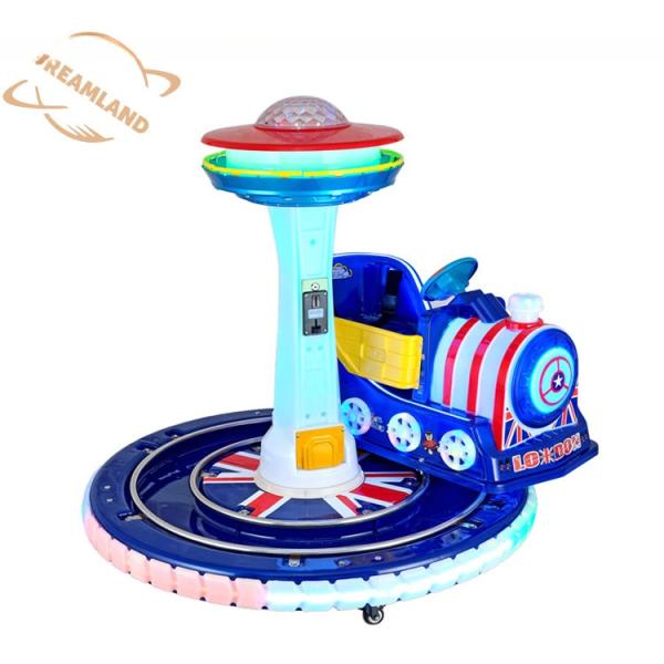 Dreamland coin operated kids electric amusement track train rides for indoor video game center