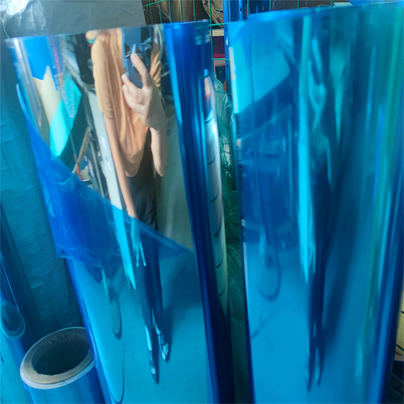 Super Reflective PET Mirror Film Roll 1m X 50m/100m Industrial & Construction Use Extruding & Cutting Service