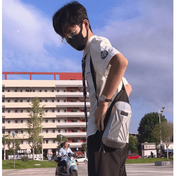 Waterproof Hard Shell Messenger Bag , EVA Crossbody Shoulder Bag Mens