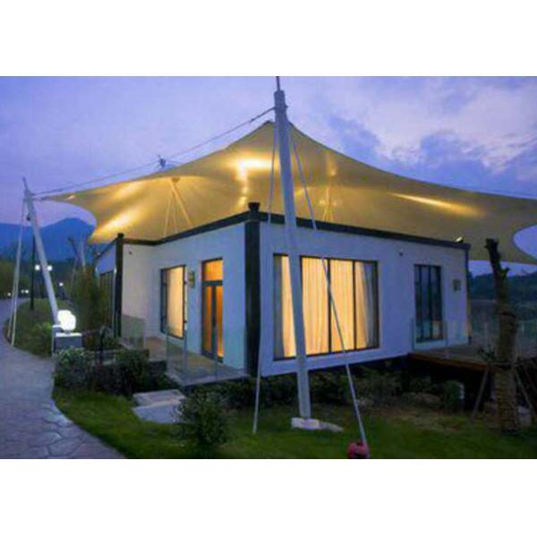 Outdoor Luxury House Hotel Bell Tent With Aluminium Profile Structure