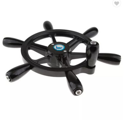 380mm 10FT Aluminum Steering Wheel , 15 Inch Boat Steering Wheel