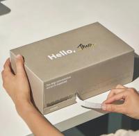 Papeterie ondulée sur mesure pliable d'envoi d'emballage bande à larmes imprimée auto-sérage expéditeur d'expédition boîte cadeau