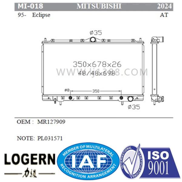 MITSUBISHI Car Cooling Radiator / Replacement Auto Radiators AT Dpi 2024
