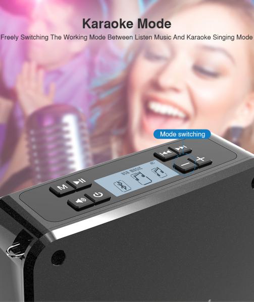 50W 30W 20W 15V 12V 2 set uhf wireless microphone headset handheld voice amplifier bluetooth speaker singing megaphone