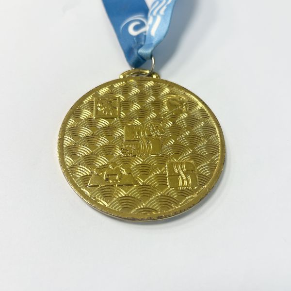 Xinmei custom award medals gold plated with ribbon gold metal medals for students