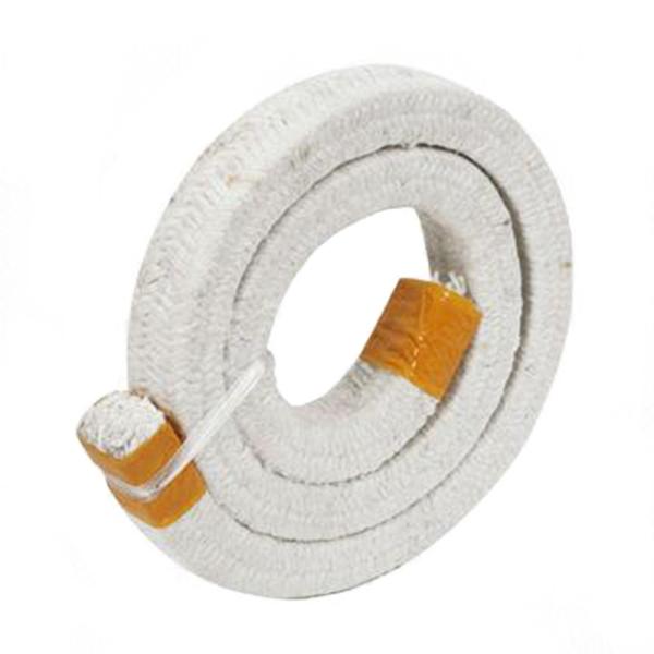 Industry Asbestos Free Ceramic Braided Rope  PE Packing For Furnace Door