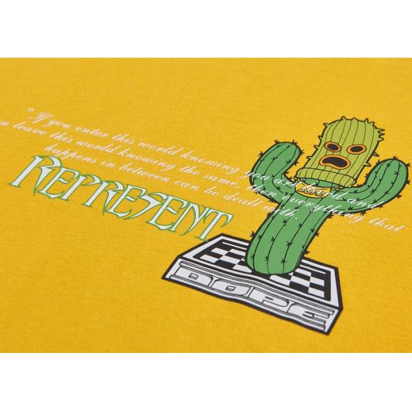 Street Personality Fun Cactus Print Short Sleeve T Shirt Loose 210g