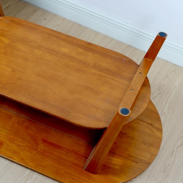 Ретро овальный NC крася журнальные столы MDF Rubberwood