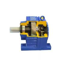 Máquinas industriales Reducción de motor de engranajes helicoidales de la serie R137 con motor en línea