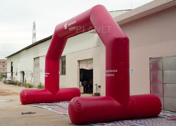 Operação fácil inflável feita sob encomenda vermelha de grande resistência do ventilador de ar do CE do arco/UL