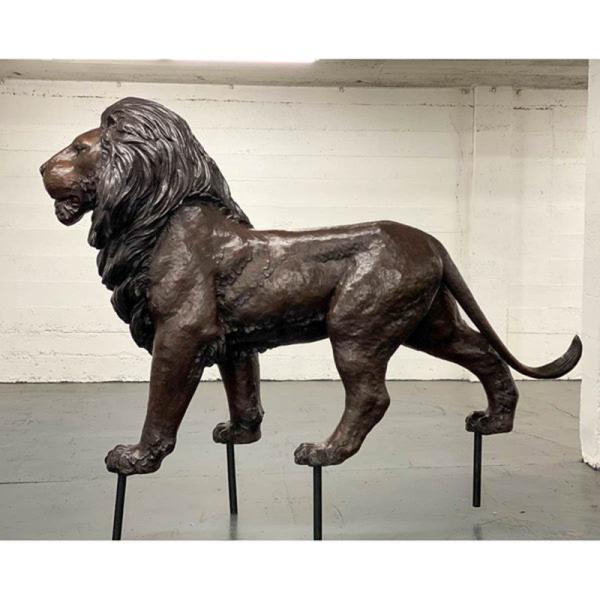 Customized Garden Decorative Outdoor Metal Animal Sculpture Life Size Bronze Lion Statue