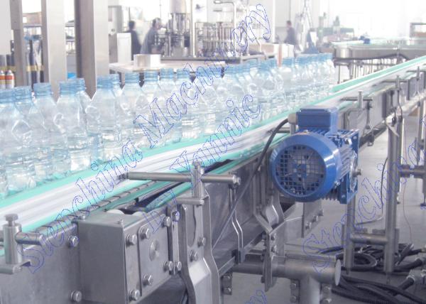 Stainless Steel Frame Bottle Conveyor Systems For PET Bottled Beverage