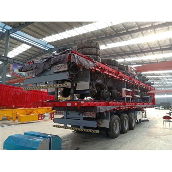 3 оси 60 тонн грузовик открытый грузовой плоскостроительный козырь ограждение полуприцеп с JOST 2