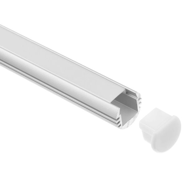 Round LED Aluminum Profile with 6063 T3-T8 Aluminum Alloy Anodized Finish for Customized Length Surface Mounted LED Lighting