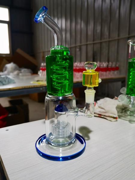 12,5 bacia de vidro luminosa de fumo de Bong With 14mm da taça do cachimbo de água das tubulações de água da polegada