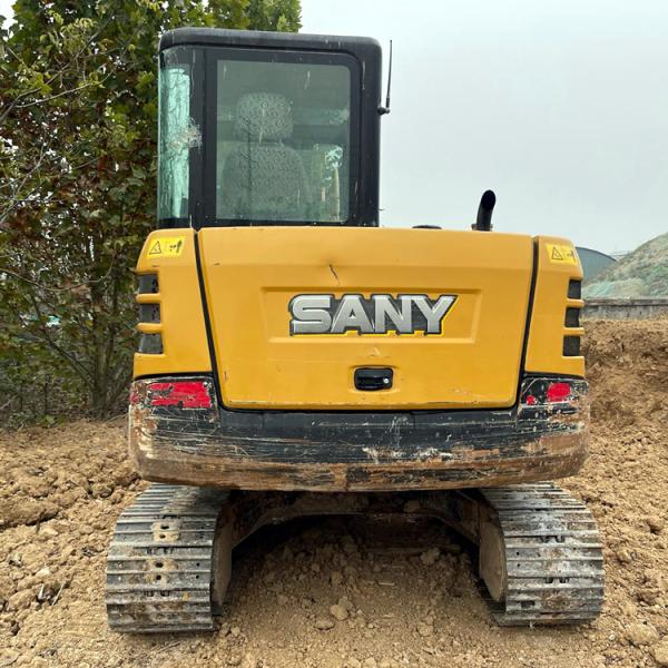 1600 Horas de Trabajo Utilizado Sany SY60 Pro Mini Excavadora con 0,23 m3 Capacidad de cubo