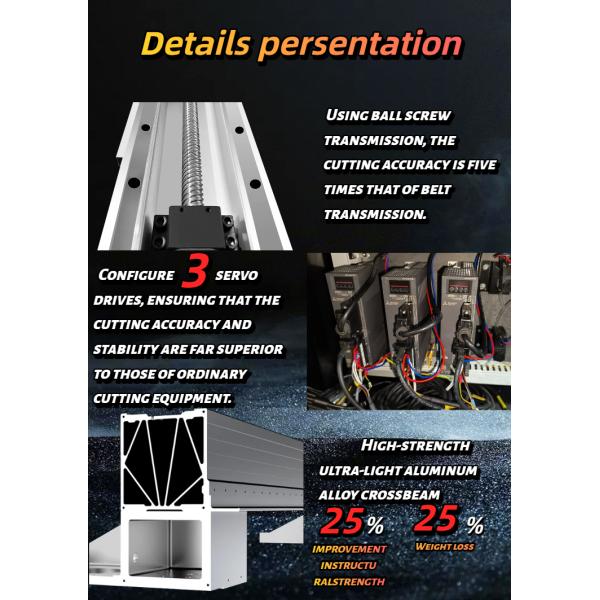 Cortador láser de dióxido de carbono de tornillo de bola 150W/180W/300W/450W/600W T5D-L1325S