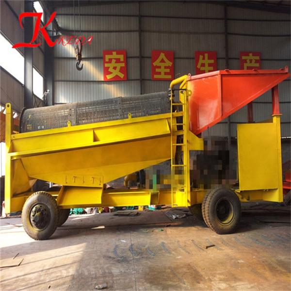 80 -100 Tph Compost Trommel Screen Gold Trommel Screen Diesel Generator