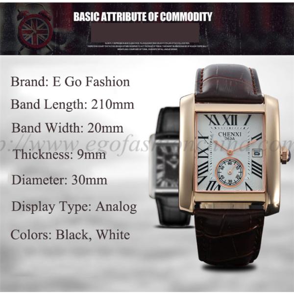 063A Fashion European Hotsale Watches Women Luxury Watch Rose Gold Square Quartz Watch New