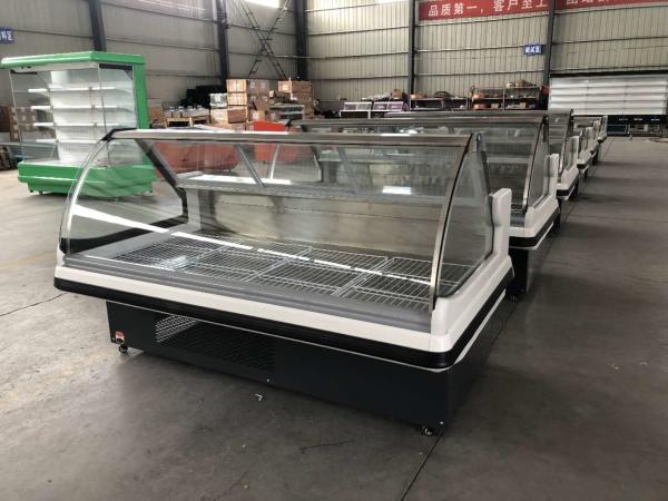 Cooked food display cabinet refrigerated preservation arc glass cover commercial large capacity
