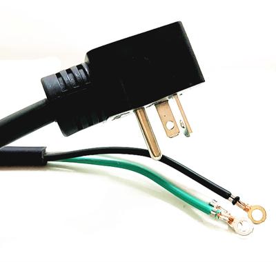 American 3pin black power cord with terminal stopper 10A/16A copper power cable