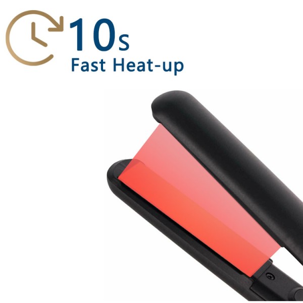 Professional Ceramic Hair Straightener USB Multi-Temperature Control Fast Heating Overheating Protection Portable Outdoor Hotel