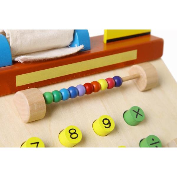 Кассовый аппарат симуляции детей деревянный претендует игрушки игры