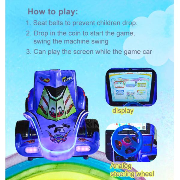 Kids Plastic Rocking F1 Car noboddy car rocker/Rocking toy,Shopping mall business machine