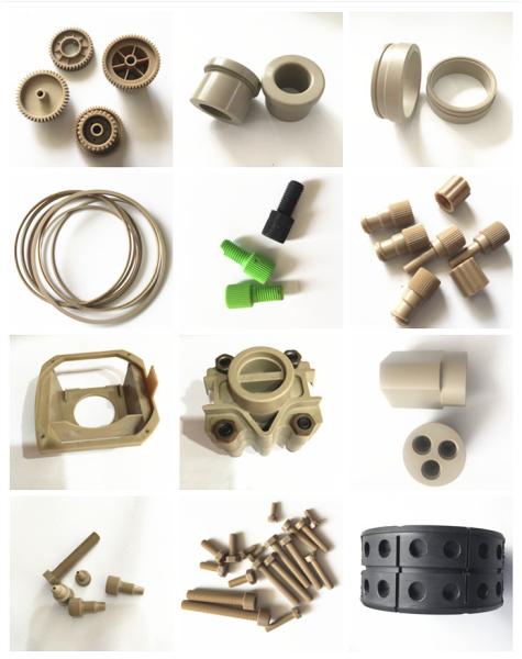 Os produtos plásticos industriais resistentes de alta temperatura/plástico moldaram as peças