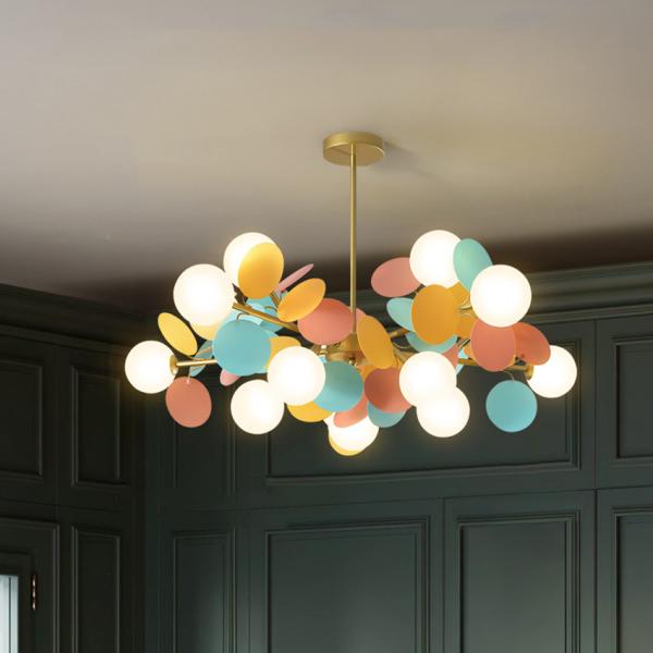 Nordic Chandelier Personality Colorful Cartoon Bedroom Lamp Modern Children's Room Lamp Boy Girl Room Lamp(WH-MI-208)