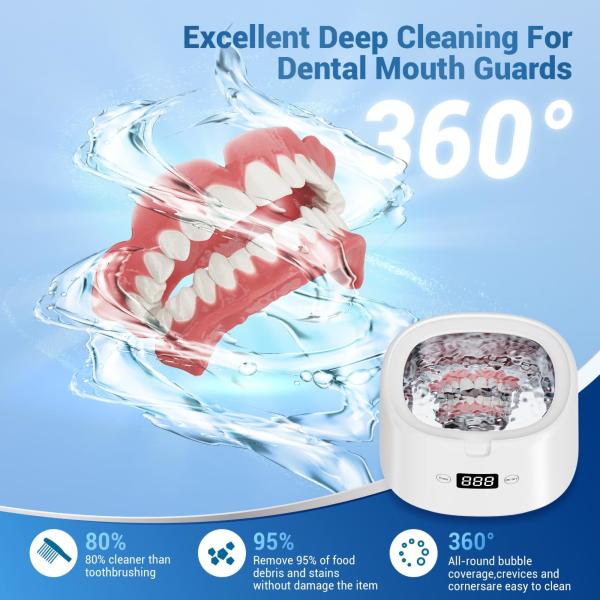 UV LED Light Ultrasonic Jewelry Cleaner