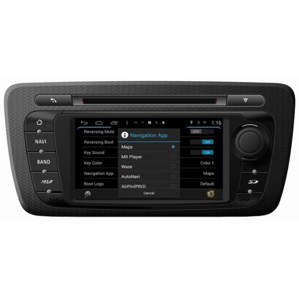 Ouchuangbo pure android 4.4 Seat Ibiza 2013 2014 autoradio gps dvd support 1024*600 4 core
