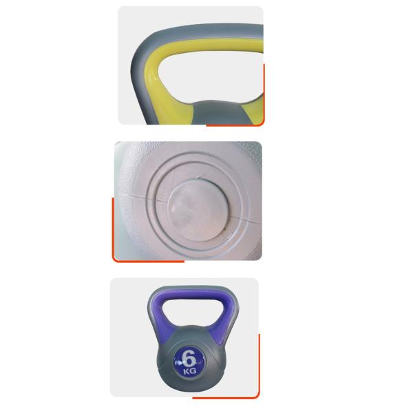 Sand Filled Cement 10kg Kettlebell Fitness Two Color One Piece Molding