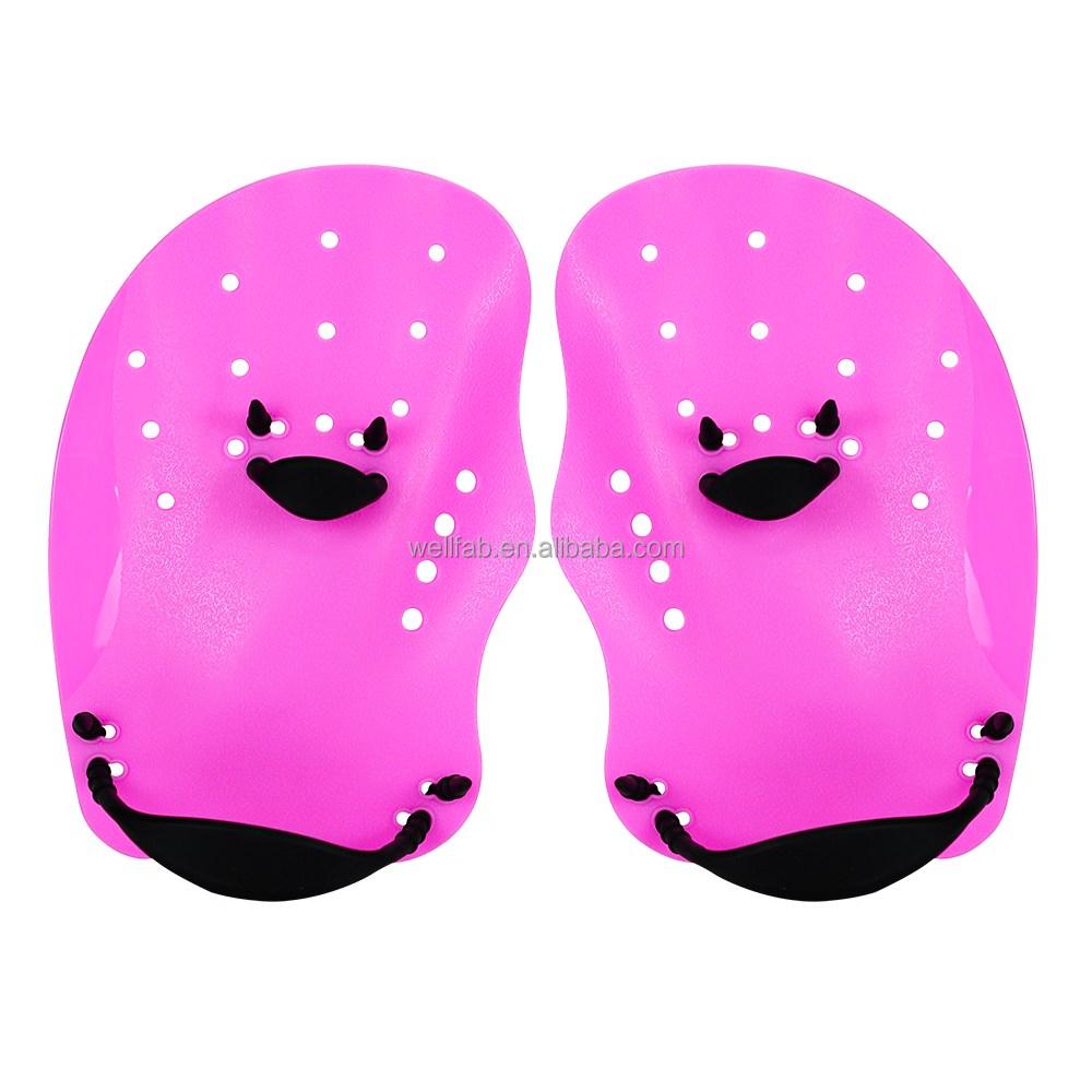 Stylish Silicone Swimming Hand Paddle For Adult Size M Swim Training And Fins