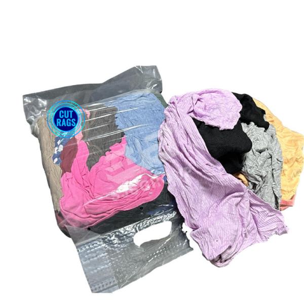 Wiping Used Rags Oil and water absorbency T shirt rags cotton fabric cleaning wiper rags for cleaning