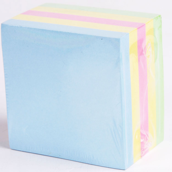 Hot sale factory price 500sheets 75mm square 5 color self-adhesive office sticky note