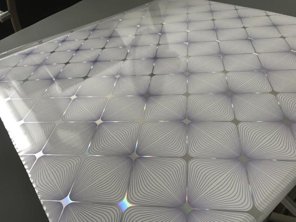 Easy Install / Clean PVC Ceiling Boards 7mm Thickness Shining Purple Design