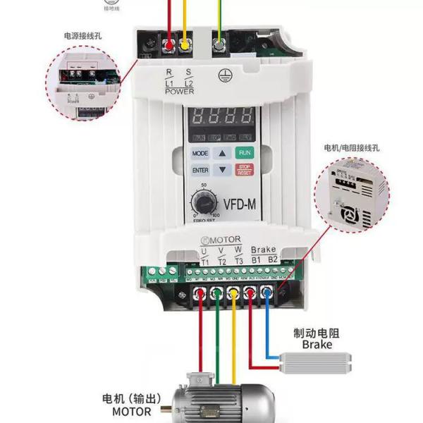 Delta inverter 1.5kw 0.75kw 2.2kw 0.4 single-phase 220v three-phase 3.7kw 5.5kw 7.5kw 380