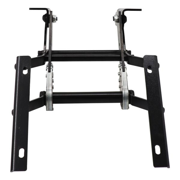 manual Adjustable leg rest support in a car seat