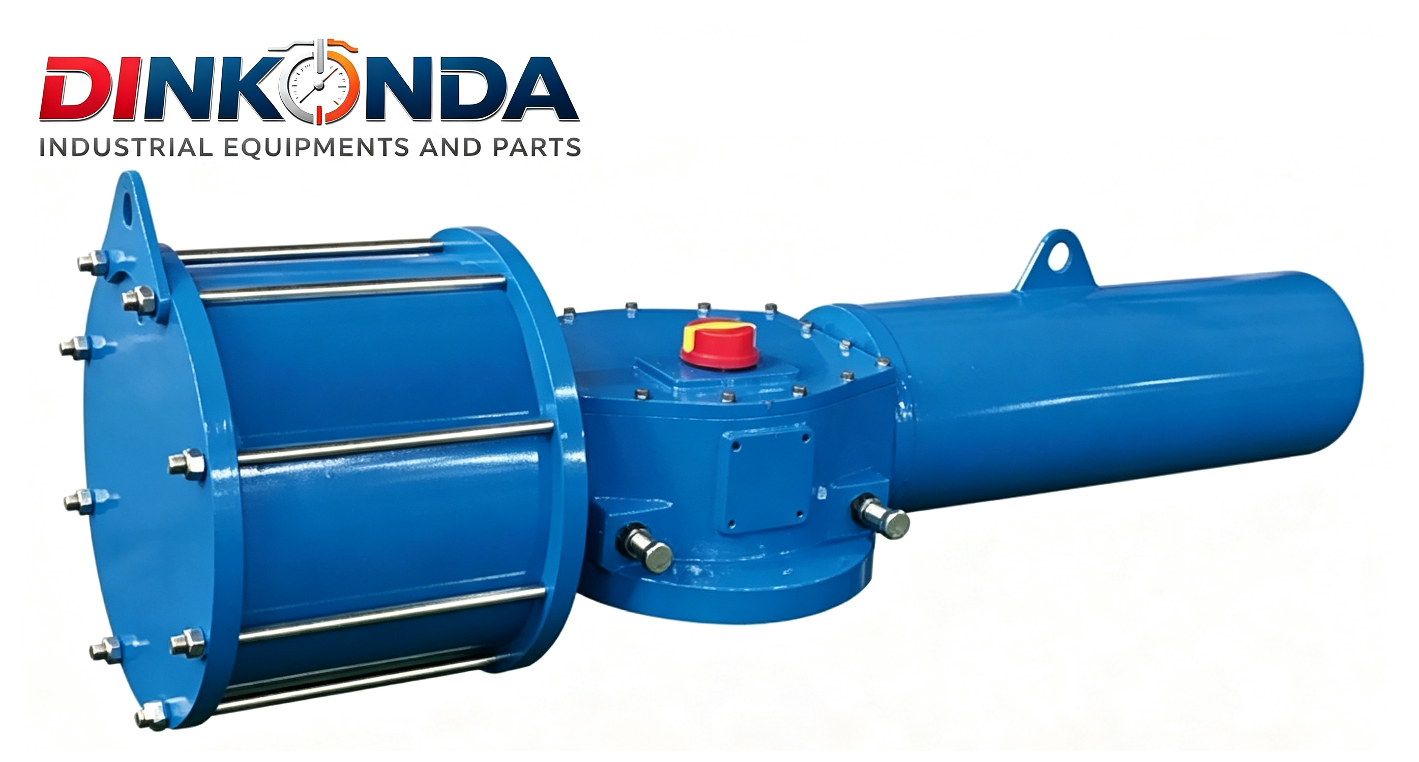 IP65 Aluminum Alloy Single Cylinder Pneumatic Rotary Actuator 90 Degree Stroke