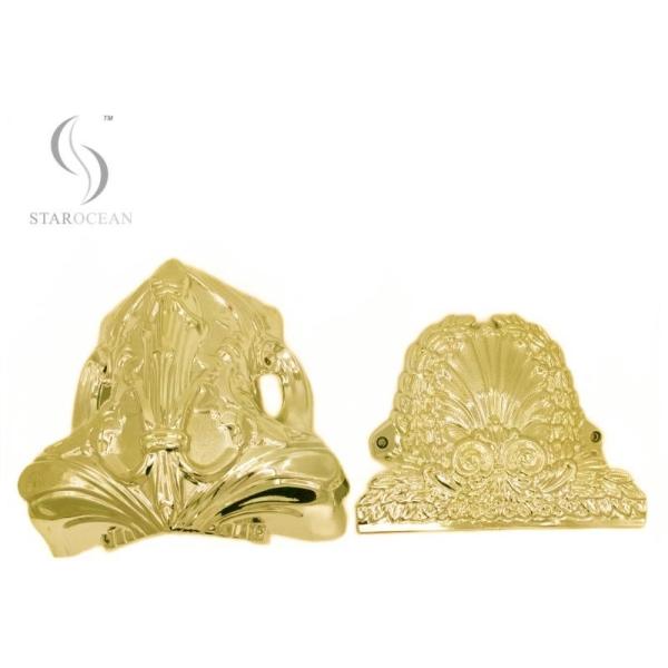 Сверхбольшие украшенные уголки гроба Американские аксессуары гроба Похоронные принадлежности 18#G