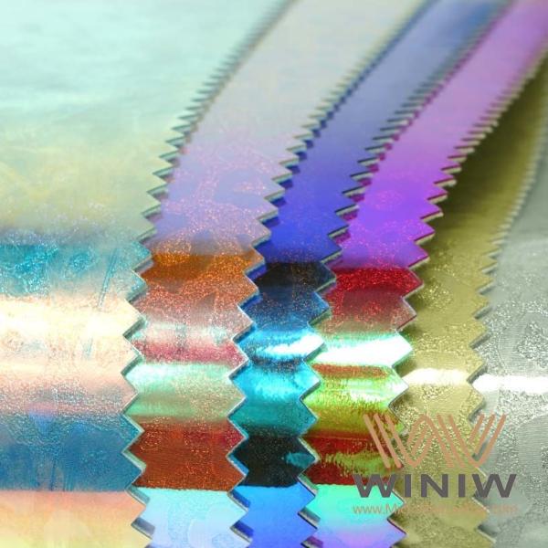 Fashinable Microfiber Leather Shoes Upper Material With Shiny Colors