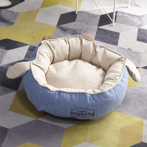 Круглая кровать вертепа кота любимца для щенка и котенка с Выскальзывани-устойчивым дном