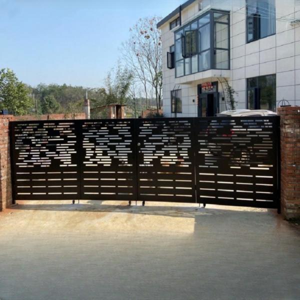 Galvanized Decorative Laser Cutting Gate Design Powder Coated