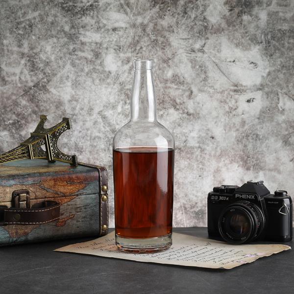 100ml 375ml 500ml 750ml Liquor Glass Bottle for Vodka Gin Whiskey Rum with Cork