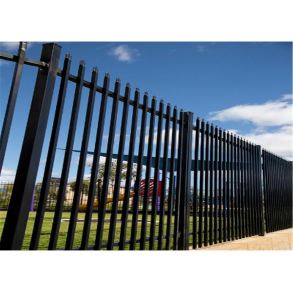 Akzo Nobel Powder Coated Steel Tubular Garrison Fence Panels 2100mm*2400mm