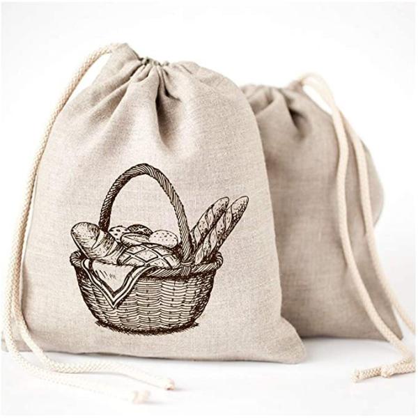 Soft Cotton Canvas Jewelry Pouch Custom Logo Printed Drawstring Cosmetic Packaging